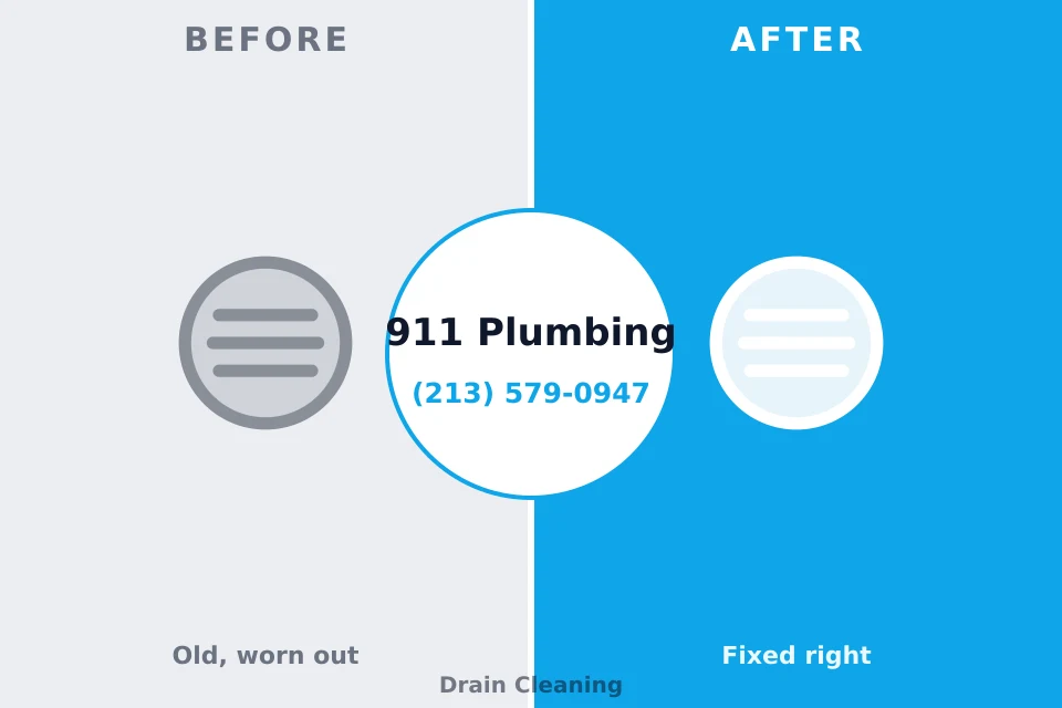 Before and after: plumbing repair Lake Bryan, TX